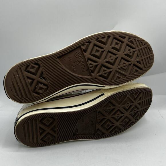 Converse Chuck Taylor 70 HI Mens 6.5 W8.5 Canvas White/Garnet/Egret Casual Shoes - Picture 9 of 14